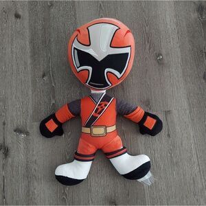 Red Power Ranger Action Figure Plush 2017 Toy 21" Stuffed Doll Big Head